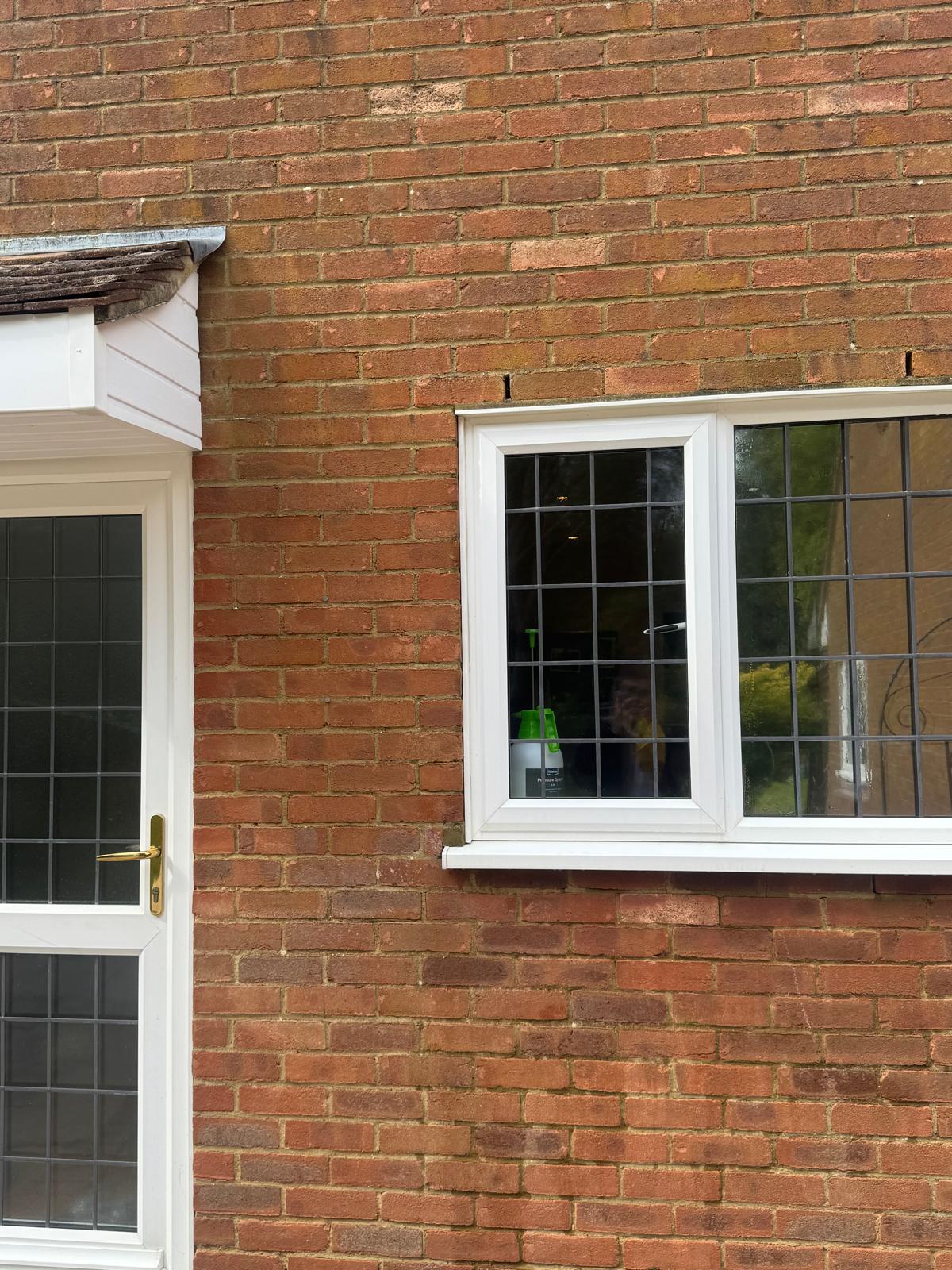 Discreet window film fitted to traditional leaded windows
